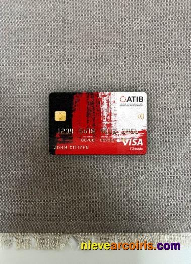 Libya Assaray (ATIB) bank visa classic card photolook